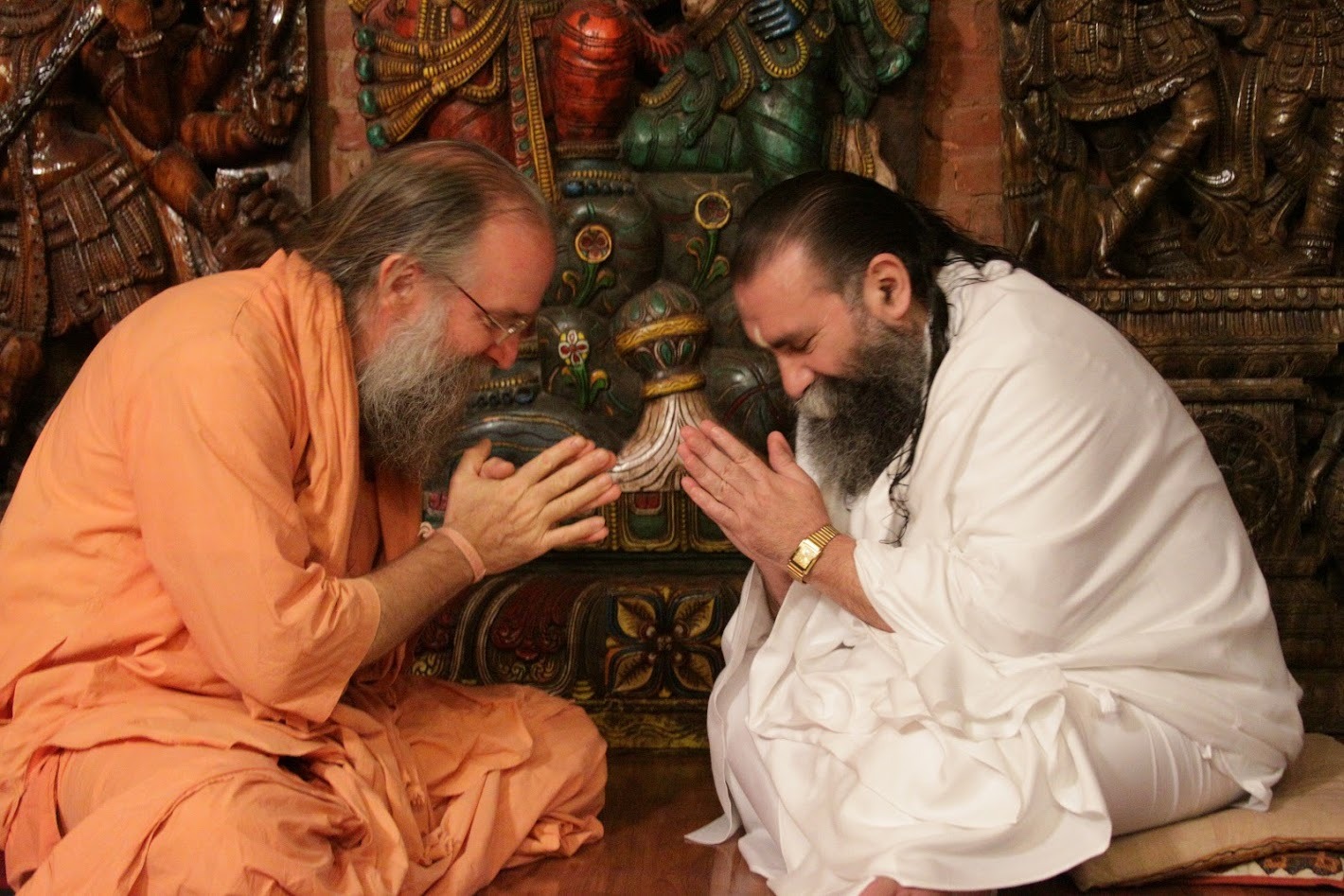 Prabhuji with H.H. Swami Mangalananda