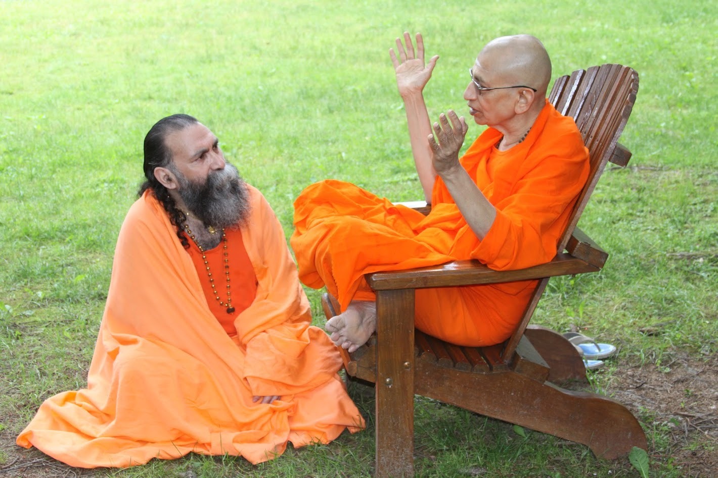 Prabhuji with H.H. Swami Viditatmananda