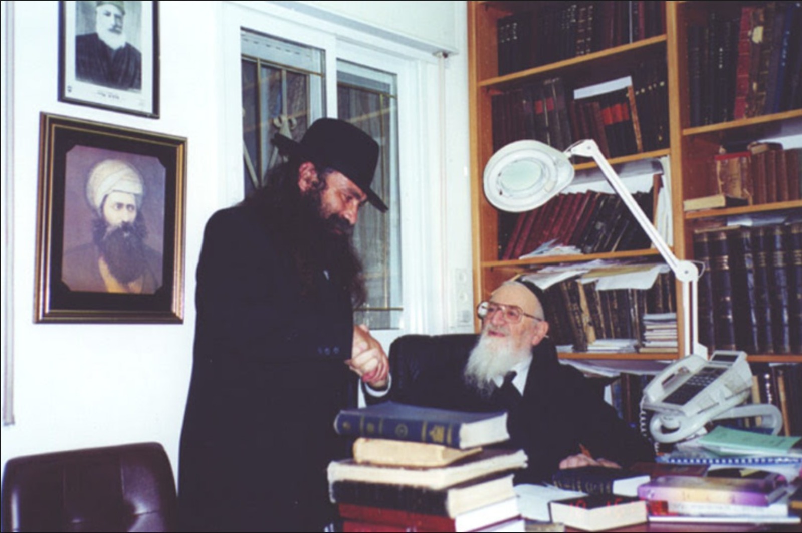 Prabhuji with Rav Mordechai Eliyahu