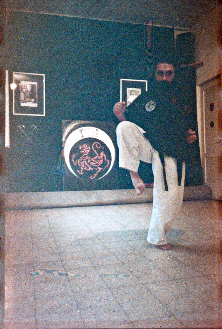 Young Prabhuji practices Karate