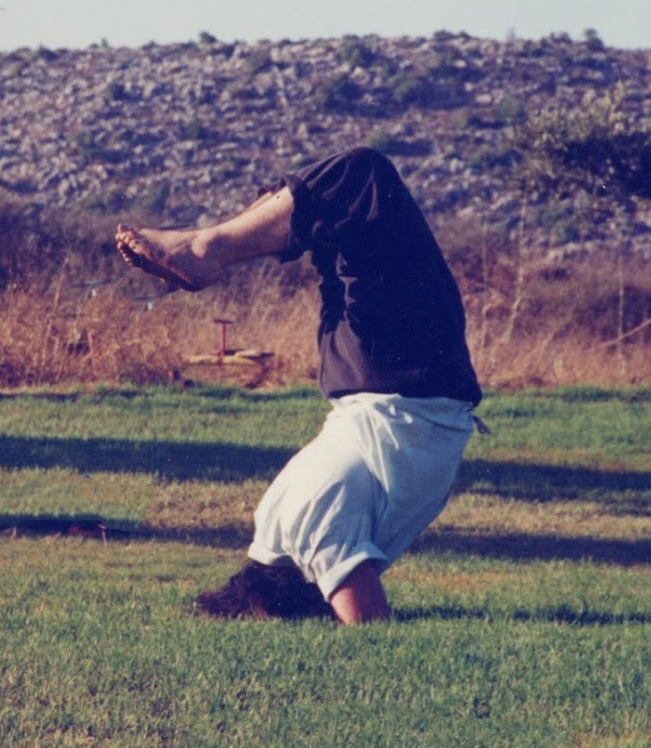 Young Prabhuji practices yoga 1